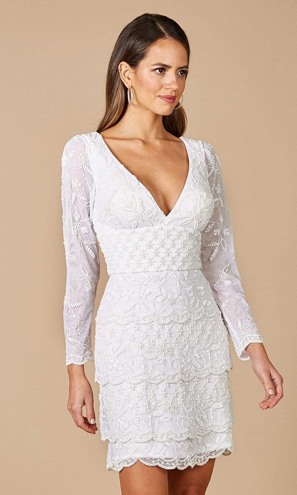 Lara Dresses - 51062 Empire Sheath Dress Couture Candy Lara Dresses - 51062 Empire Sheath Dress Couture Candy