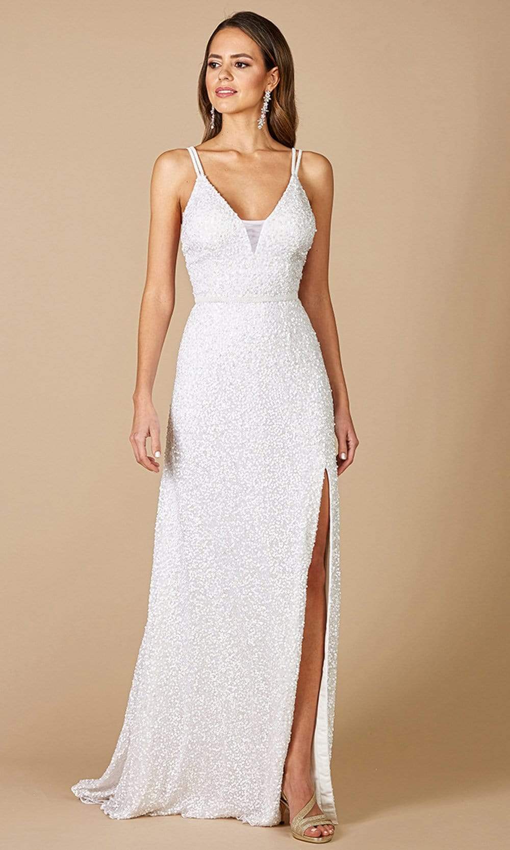Lara 51065 Prom Dress - Ivory | NewYorkDress Lara 51065 Prom Dress - Ivory | NewYorkDress