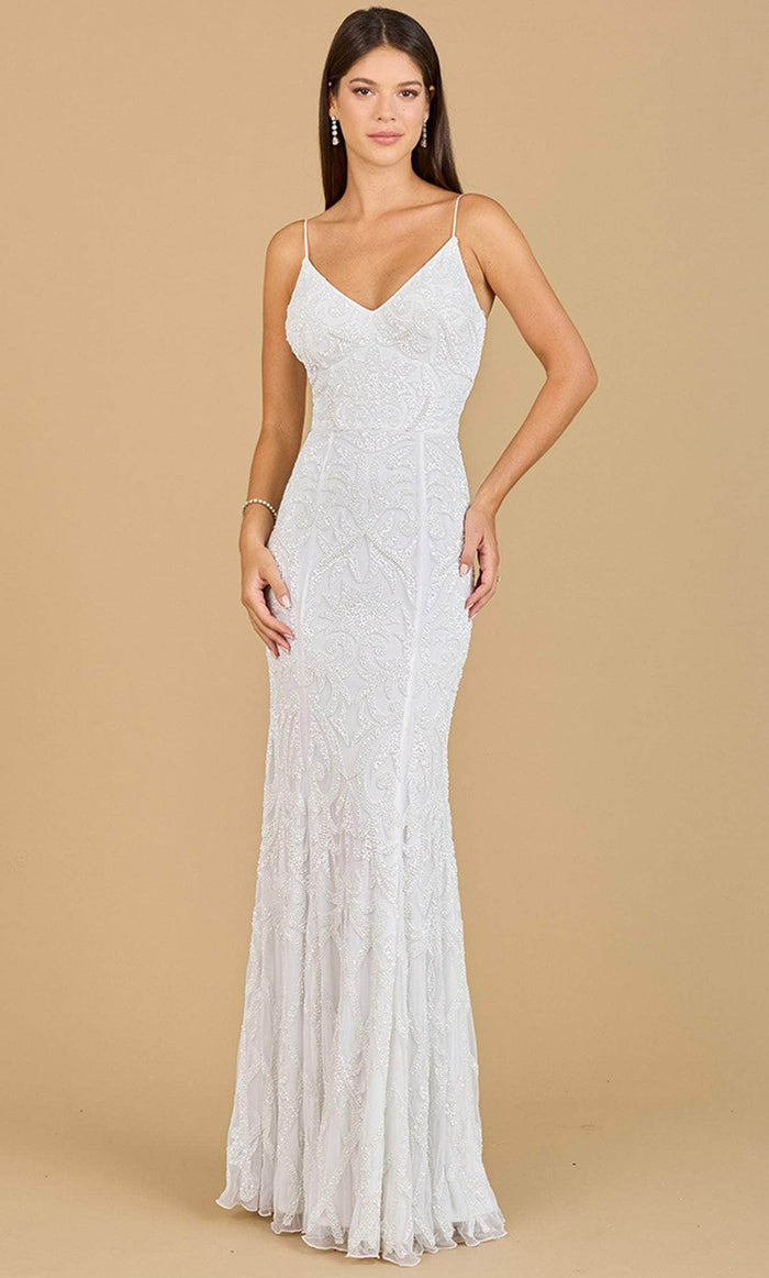 Lara Dresses 51138 - Embellished Mermaid Bridal Dress Special Occasion Dress 0 / Ivory
