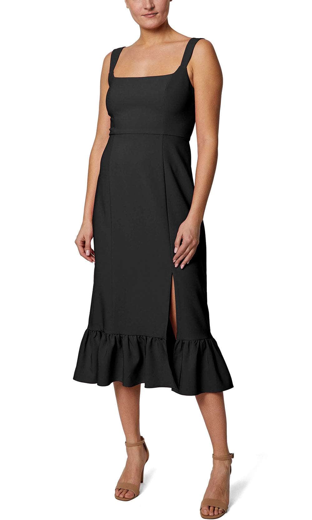 Laundry HU05D09 - Ruffled Hem Long Dress Laundry HU05D09 - Ruffled Hem Long Dress