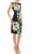 London Times - T3252P Floral Jewel Cocktail Dress Cocktail Dresses