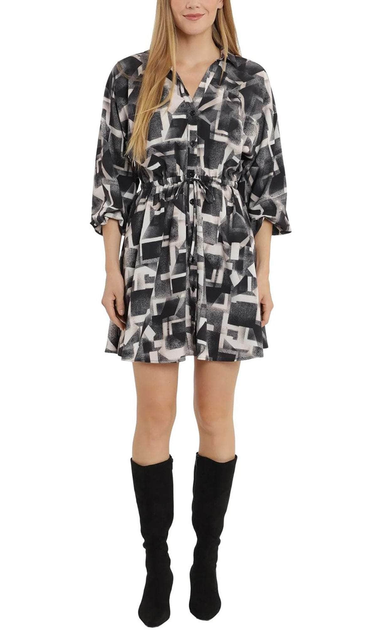 London Times T6017M - V-Neck Dolman Sleeve Short Dress Couture Candy London Times T6017M - V-Neck Dolman Sleeve Short Dress Couture Candy