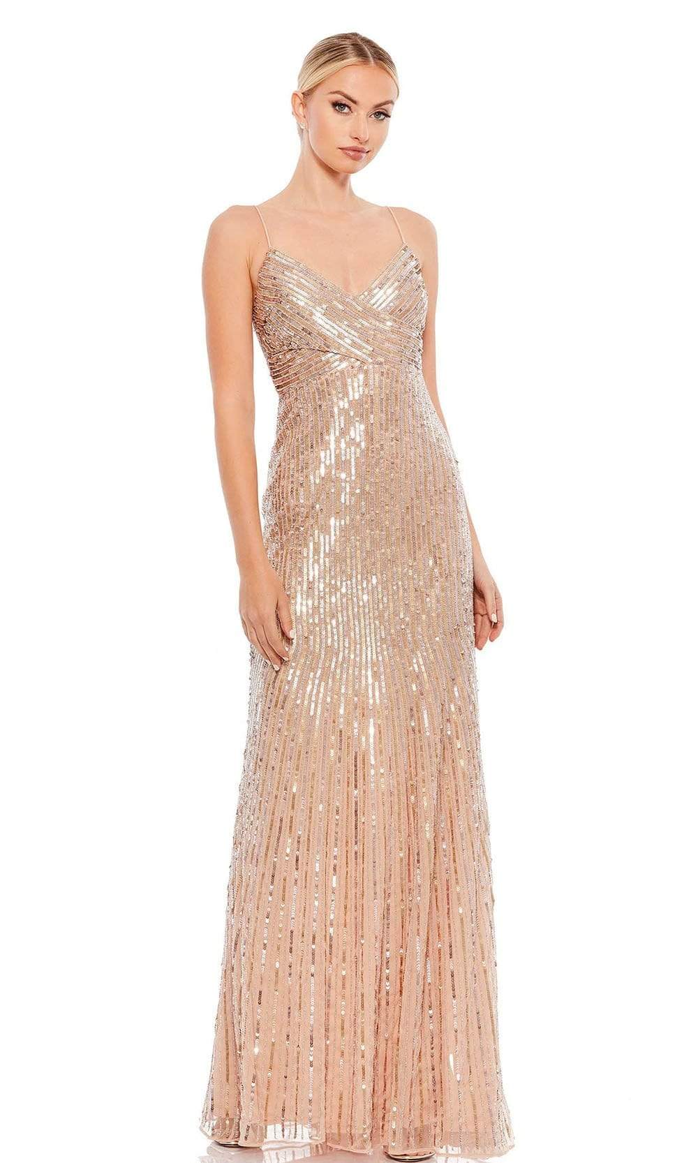 Mac Duggal - 10817 Spaghetti Straps Sequin Dress Couture Candy Mac Duggal - 10817 Spaghetti Straps Sequin Dress Couture Candy