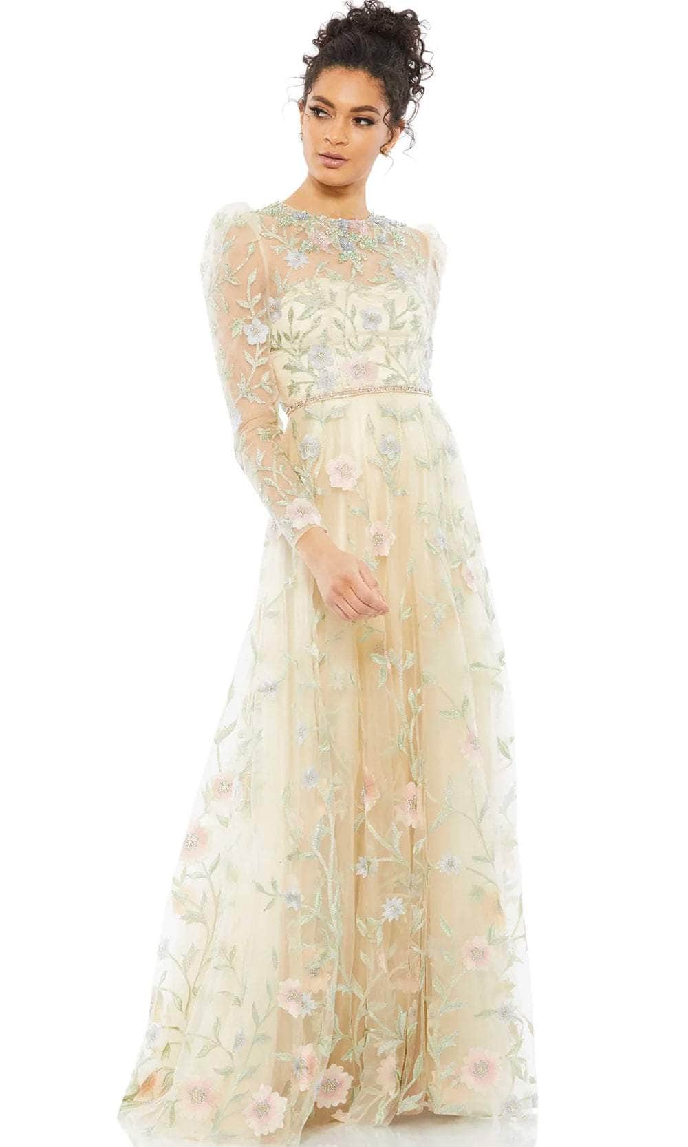Mac Duggal 11226 - Embroidered Sheer Evening Gown Couture Candy Mac Duggal 11226 - Embroidered Sheer Evening Gown Couture Candy