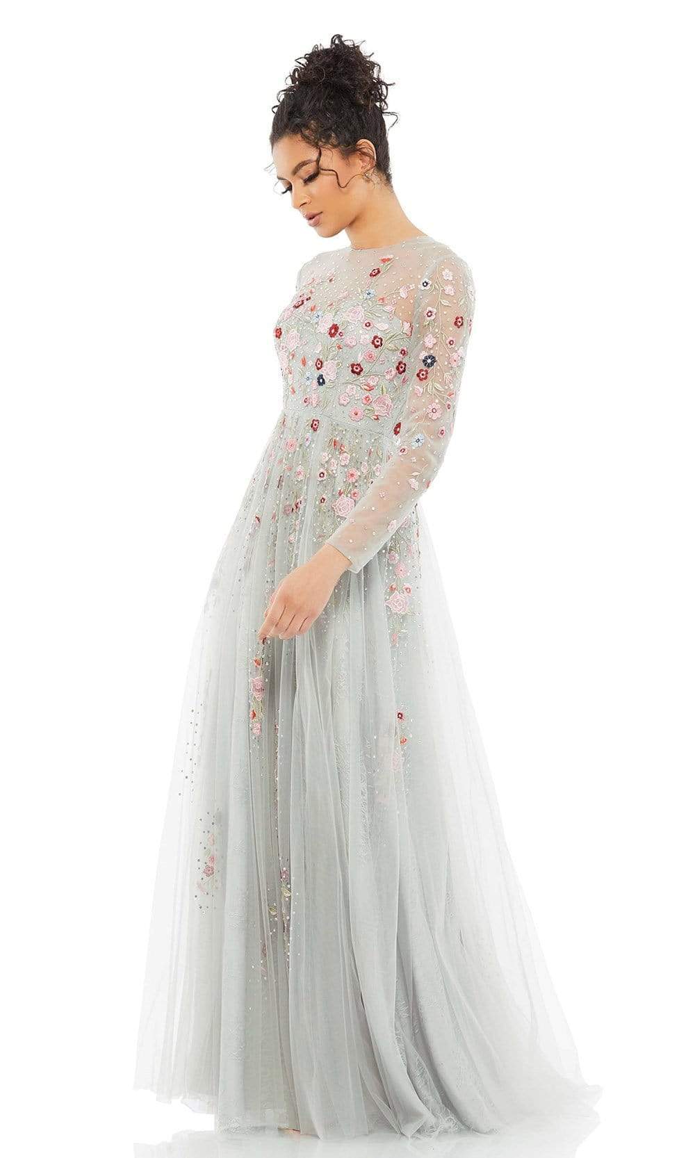 Mac Duggal - 11241 Embroidered Floral Tulle Gown Couture Candy Mac Duggal - 11241 Embroidered Floral Tulle Gown Couture Candy