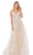 Mac Duggal - 20312 V-Neck Embroidered Gown Evening Dresses 2 / Pearl