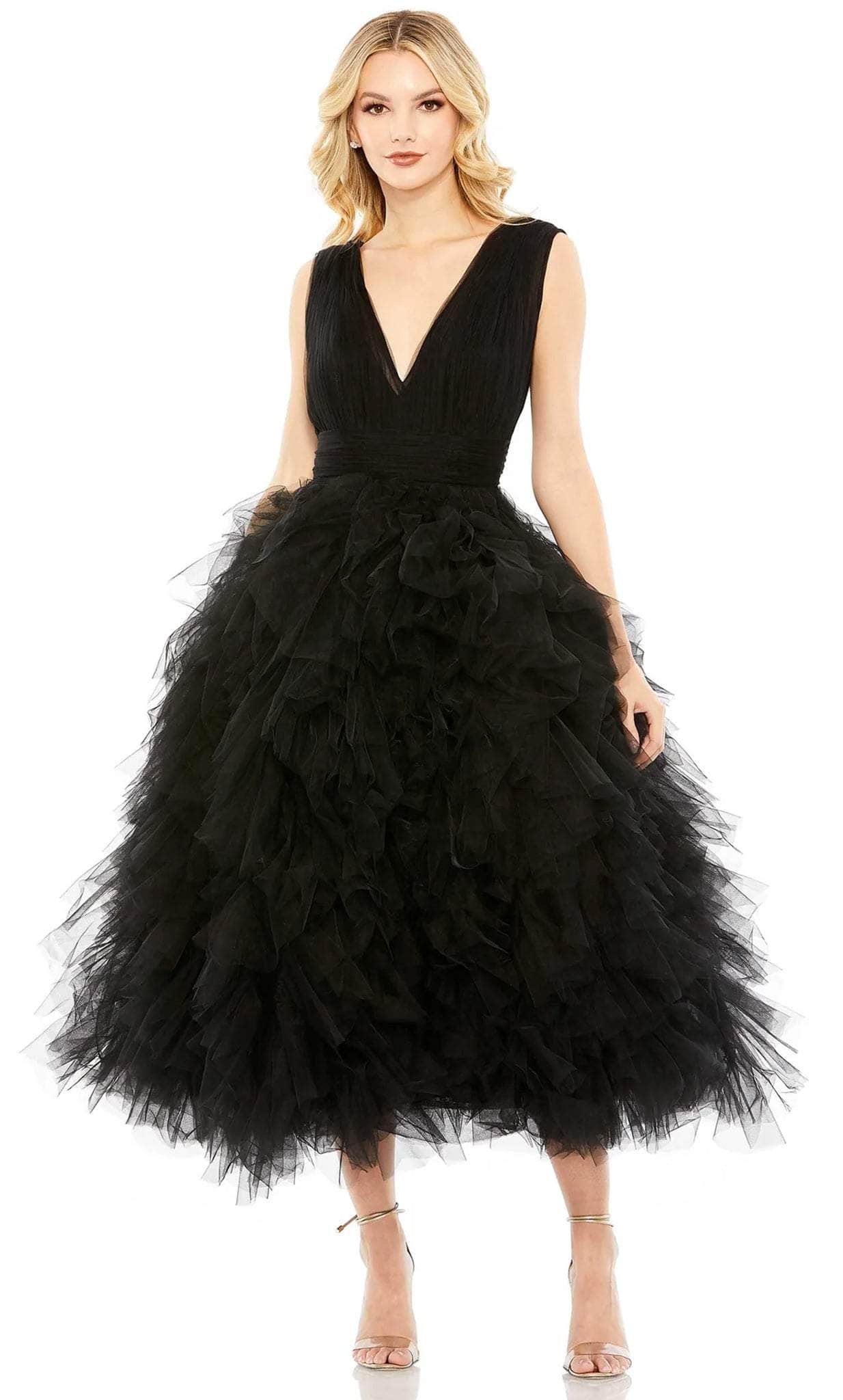 Mac Duggal 20411 - V-Neck Ruffled Prom Dress Mac Duggal 20411 - V-Neck Ruffled Prom Dress