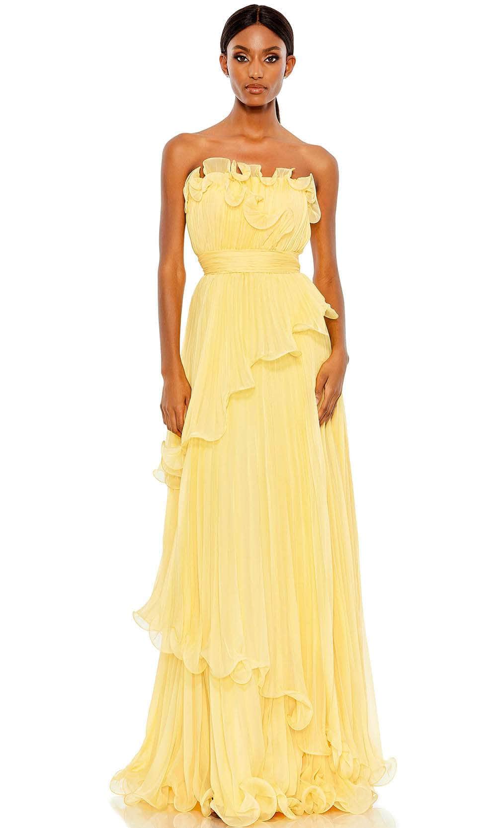 Mac Duggal 49537 - Ruffled Strapless A-Line Prom Gown Couture Candy Mac Duggal 49537 - Ruffled Strapless A-Line Prom Gown Couture Candy