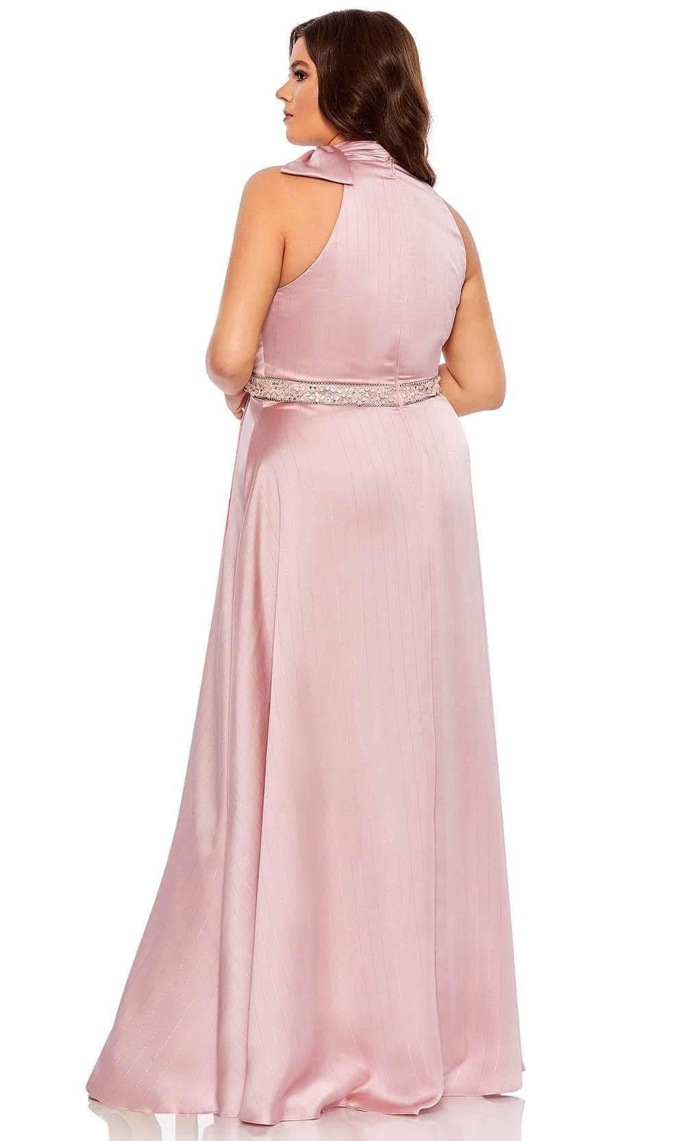 Mac Duggal 49578 - Pleated Halter Neckline Evening Gown Couture Candy Mac Duggal 49578 - Pleated Halter Neckline Evening Gown Couture Candy