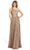 Mac Duggal - 5220 Embellished Asymmetric A-Line Gown Evening Dresses 0 / Copper