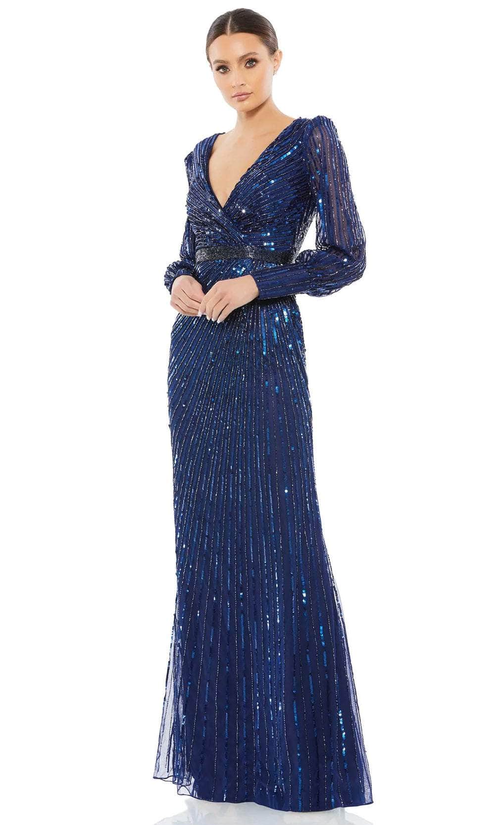 Mac Duggal 5501 - Long Sleeve Sequin Evening Gown Couture Candy Mac Duggal 5501 - Long Sleeve Sequin Evening Gown Couture Candy