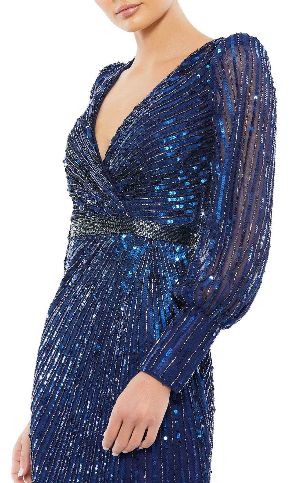 Mac Duggal 5501 - Long Sleeve Sequin Evening Gown Mac Duggal 5501 - Long Sleeve Sequin Evening Gown