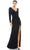 Mac Duggal 55715 - Long Sleeved Embellished Jersey Dress Prom Dresses