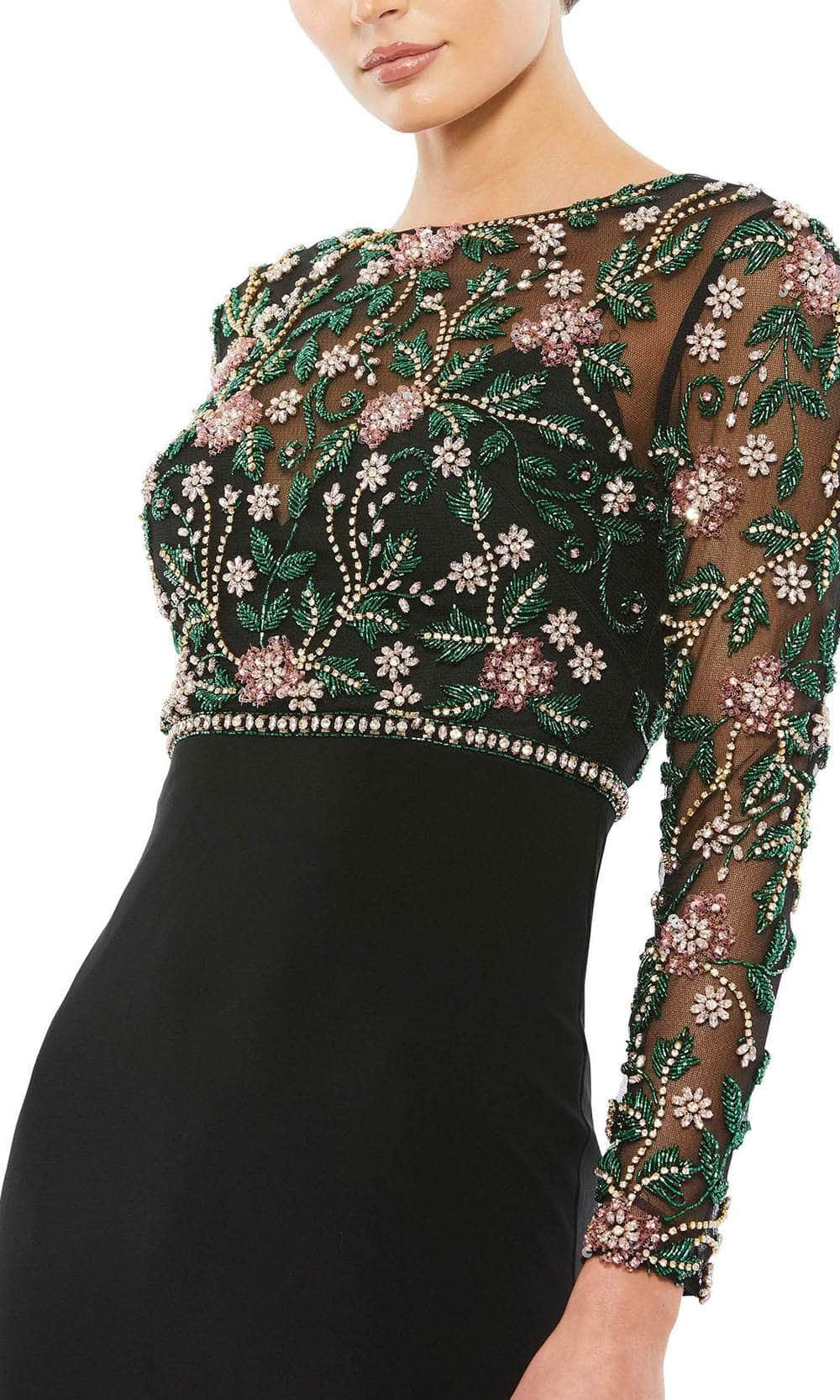 Mac Duggal Embellished Gown - Black Multi Mac Duggal Embellished Gown - Black Multi