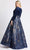 Mac Duggal - 67891 V Neck Velvet Sequined Dress Prom Dresses