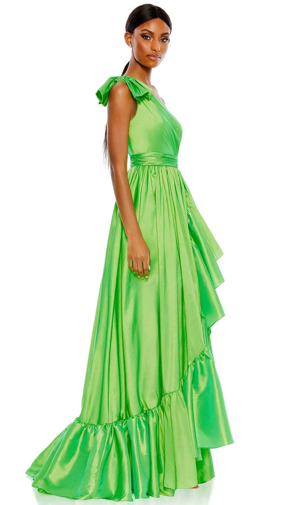 Mac Duggal 68027 - Asymmetrical One Sleeve Long Dress Mac Duggal 68027 - Asymmetrical One Sleeve Long Dress