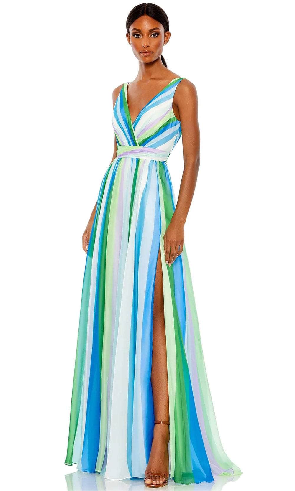 mac duggal prom dresses 50373M Elegant Evenings Laurel MS line prom dress with chiffon Mac Duggal Women's Prom Floral
