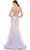 Mac Duggal 79357 - Floral Appliqued Illusion Trumpet Gown Prom Dresses