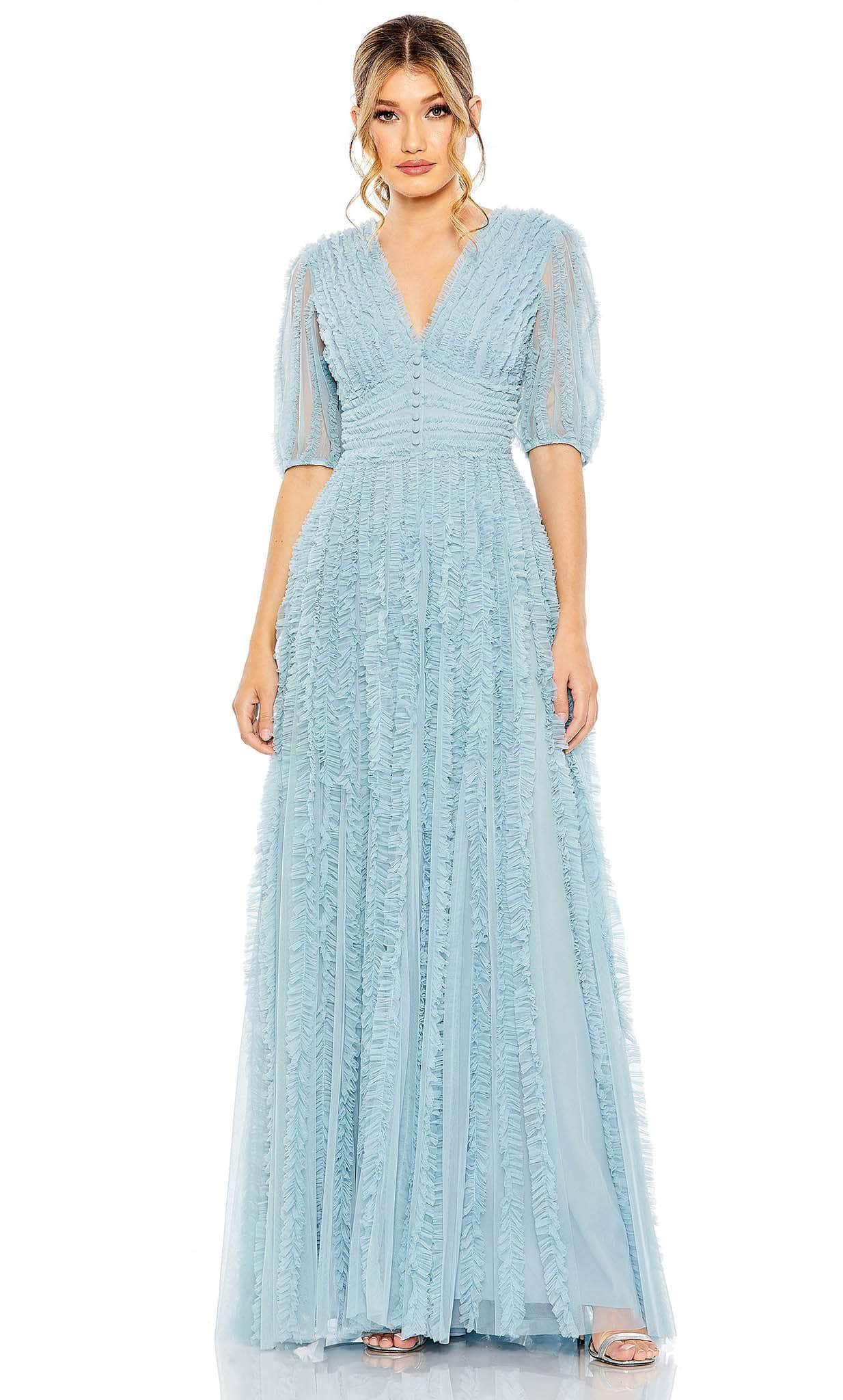 Mac Duggal 8050 - Puff Sleeve A-Line Mother of the Groom Formal Dress Mac Duggal 8050 - Puff Sleeve A-Line Mother of the Groom Formal Dress