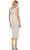 Mac Duggal - 93607 Sequined Tea Length Sheath Dress Cocktail Dresses