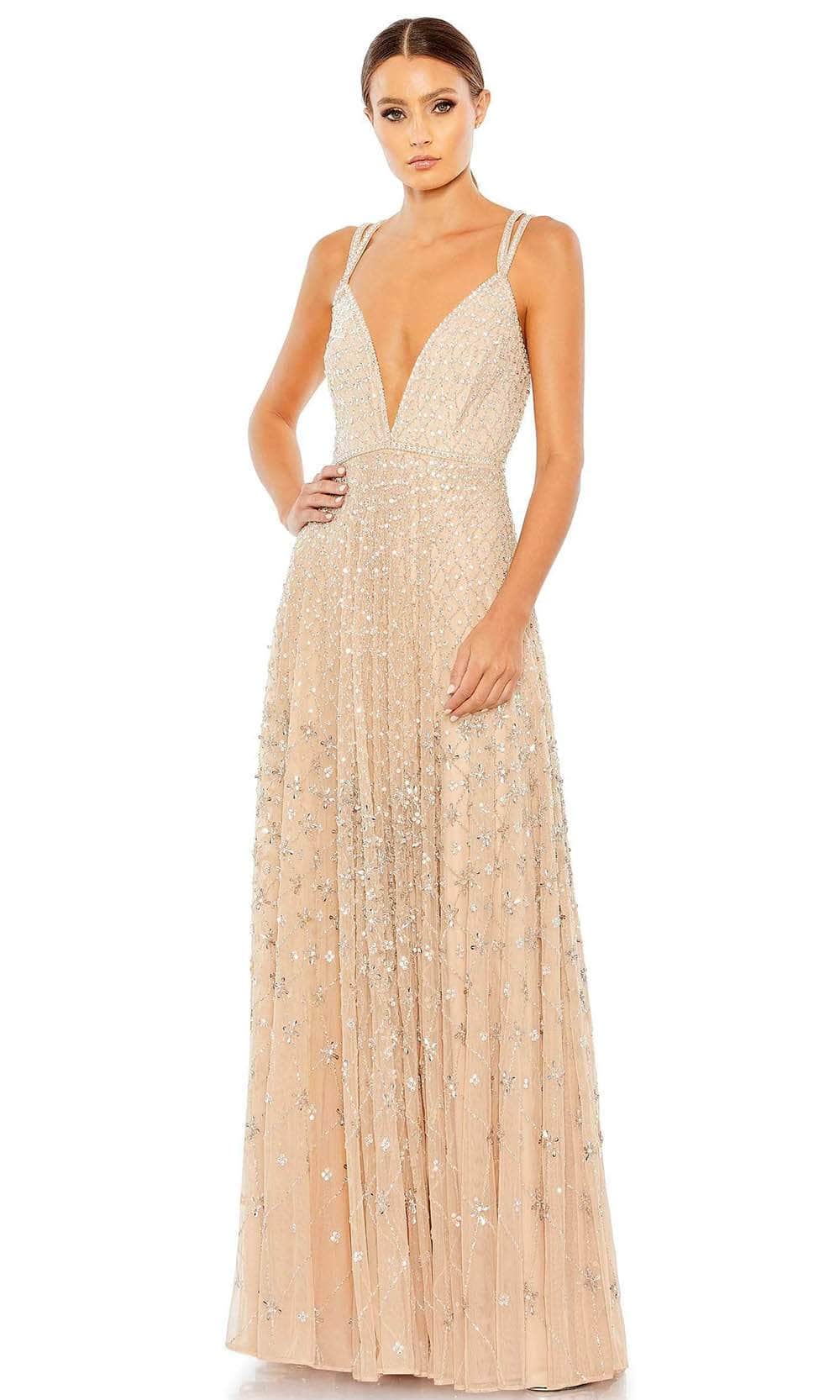 Mac Duggal 93701 - Plunging V-Neck A-Line Dress Couture Candy Mac Duggal 93701 - Plunging V-Neck A-Line Dress Couture Candy