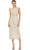 Mac Duggal 93758 - Geometric Beaded Formal Dress Cocktail Dresses 0 / Nude Silver