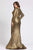 Mac Duggal Fabulouss - 49073F Long Sleeves Golden Long Dress Mother of the Bride Dresses