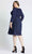 Mac Duggal Fabulouss - 49228F Long Sleeve V Neck A-Line Dress Homecoming Dresses
