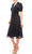Maggy London - G4451M Puff Sleeve Textured Chiffon A-Line Dress Cocktail Dresses