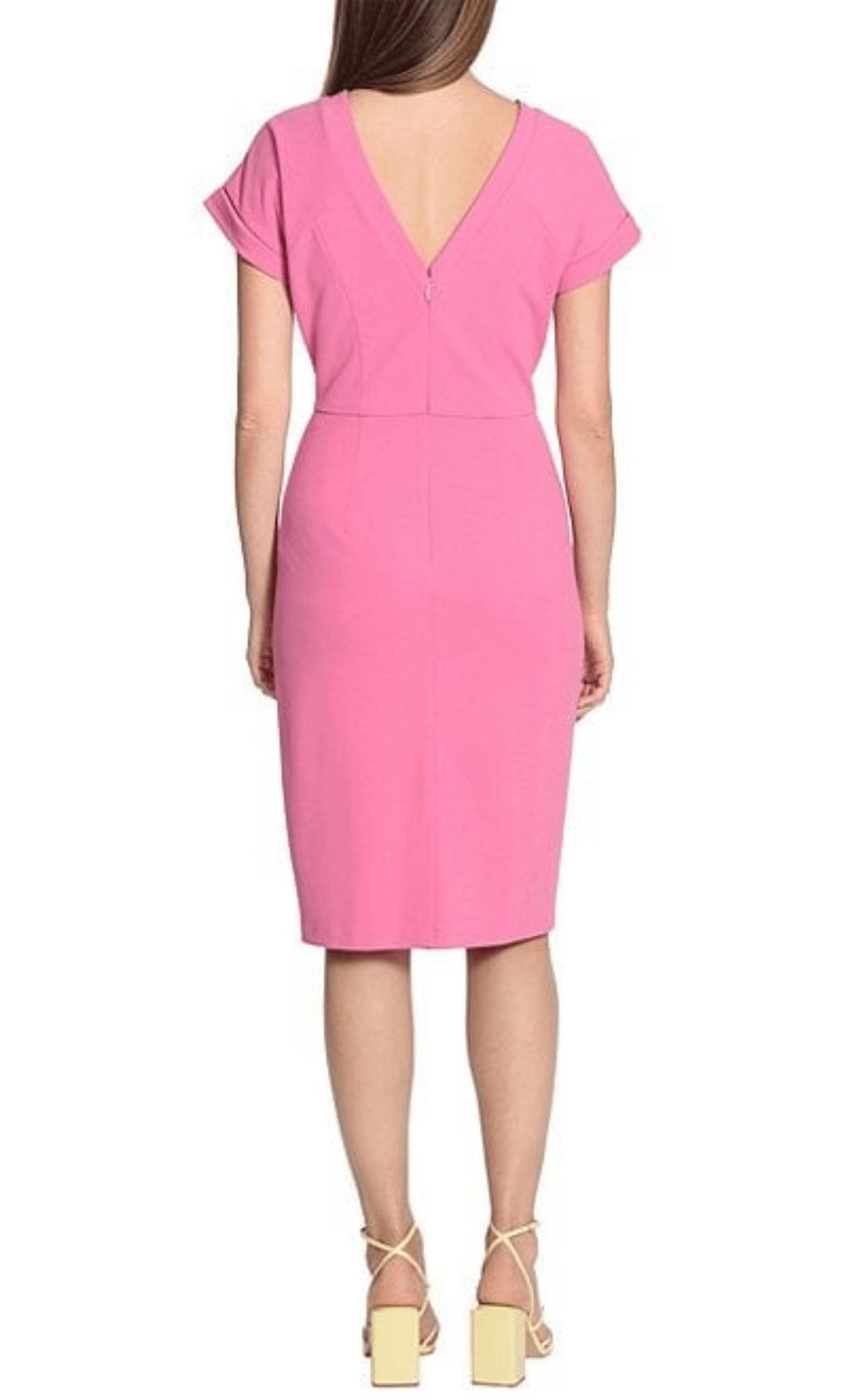 Maggy London Navy Short Sleeve Sheath Dress Twilight / 0 Maggy London Navy Short Sleeve Sheath Dress Twilight / 0