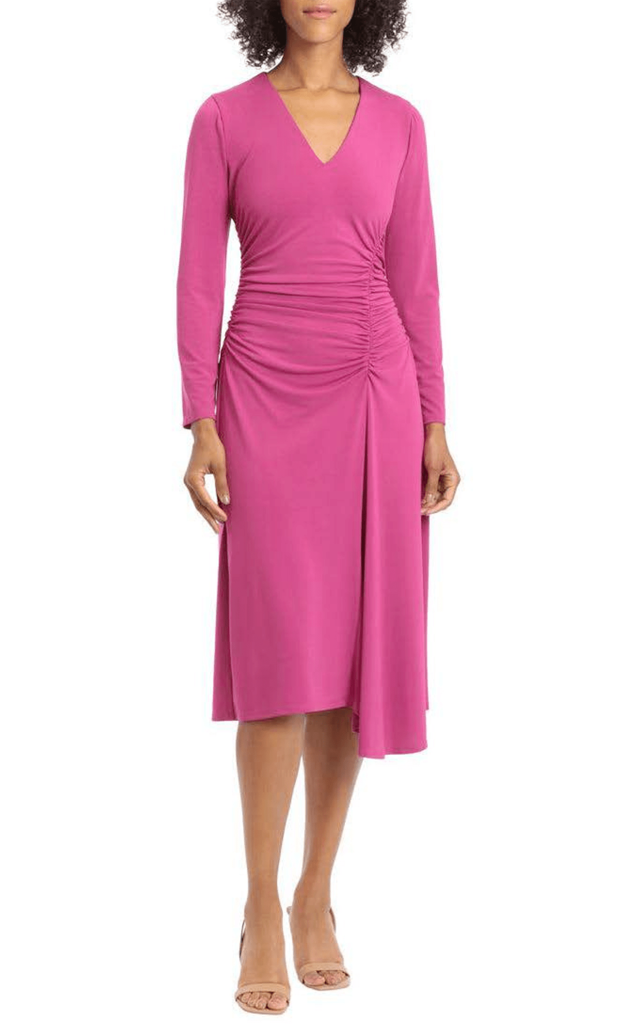 maggy london bridesmaid dresses Maggy London Women's Sleeveless Criss Cross Halter Neck Tiered Maxi Dress