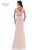 Marsoni by Colors - M169 Ruched Wrap Cap Sleeve Gown Special Occasion Dress