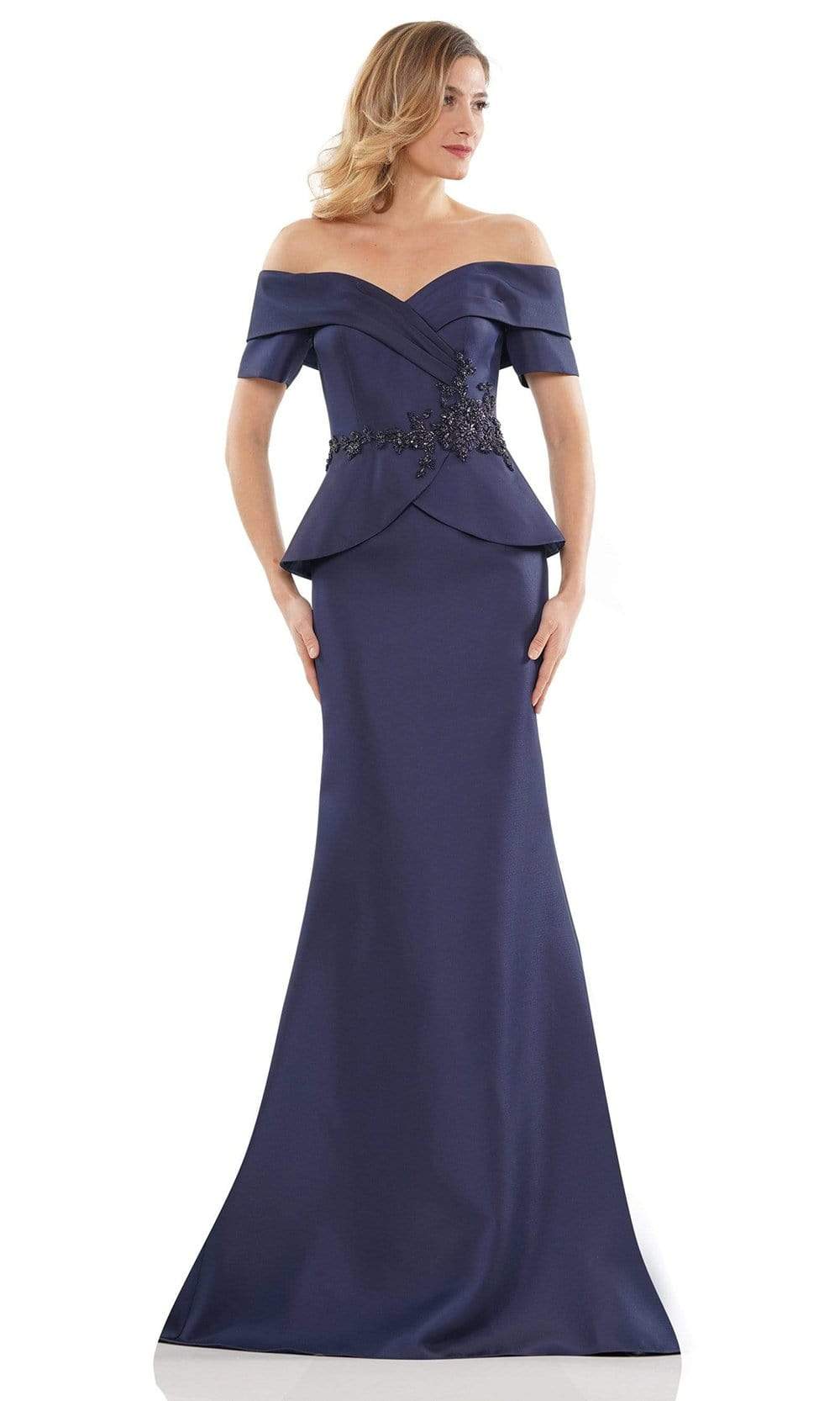 peplum mother of the bride dress MGNY By Mori Lee 72718