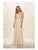 May Queen Bridal - MQ1428 Cap Sleeve Lace Applique Long Dress Special Occasion Dress 4 / Champagne