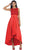 May Queen - High Low Illusion Jewel A-line Evening Dress Special Occasion Dress 4 / Red
