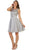 May Queen - Lace Jewel A-line Homecoming Dress Special Occasion Dress 4 / Silver