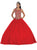 May Queen - LK-72 Lace Illusion Jewel Evening Gown Quinceanera Dresses 4 / Red