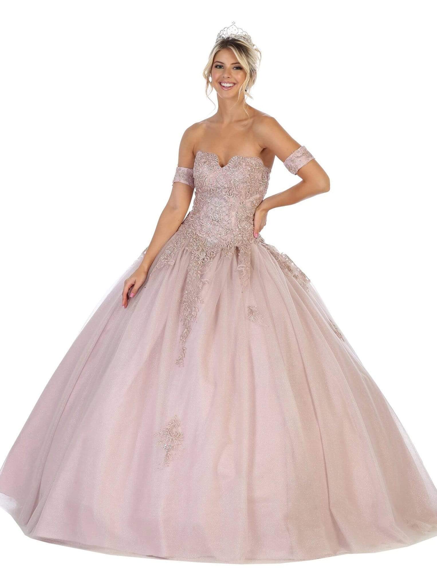 May Queen - LK129 Embellished Sweetheart Ballgown  Couture Candy