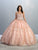 May Queen - LK145 Glitter Embellished Sweetheart Ballgown Quinceanera Dresses 4 / Blush