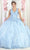 May Queen LK195 - Floral Quinceanera Ballgown Ball Gowns 4 / Baby Blue