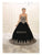 May Queen - LK73 Strapless Sweetheart Gold Lace Embellished Ballgown Ball Gowns 2 / Black