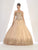 May Queen - LK73 Strapless Sweetheart Gold Lace Embellished Ballgown Ball Gowns 2 / Champagne