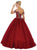 May Queen - LK96 Embellished V-neck Quinceanera Ballgown Special Occasion Dress