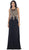 May Queen - MQ1432B Embellished Illusion Scoop A-line Prom Dress Special Occasion Dress 22 / Black