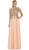 May Queen - MQ1432B Embellished Illusion Scoop A-line Prom Dress Special Occasion Dress