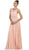 May Queen - MQ1539 Beaded Lace Scoop Prom Dress Bridesmaid Dresses 4 / Blush