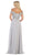 May Queen - MQ1601B Applique Off-Shoulder A-line Gown Special Occasion Dress