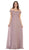 May Queen - MQ1601B Applique Off-Shoulder A-line Gown Special Occasion Dress 6XL / Mauve