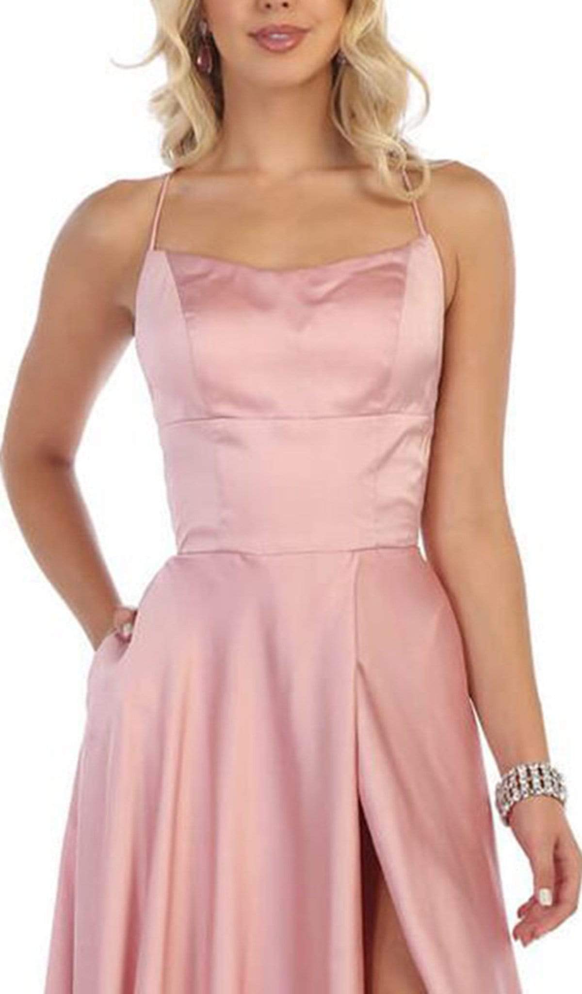 satin string dress Susana Monaco