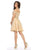 May Queen - MQ1661 Gilt-Appliqued Off Shoulder A-Line Dress Cocktail Dresses